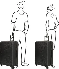 Enrico Benetti Koffer / Trolley / Reiskoffer - 75 X 46 X 25 Cm - 93 Liter - ABS - Maat L - Louisville - Zwart 9 Enrico Benetti Koffer / Trolley / Reiskoffer - 75 X 46 X 25 Cm - 93 Liter - ABS - Maat L - Louisville - Zwart -Bagage24 Winkel 1021x1200 2