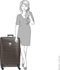 Guess Wilder Travel Dameskoffer - Bruin -Bagage24 Winkel 1027x1200