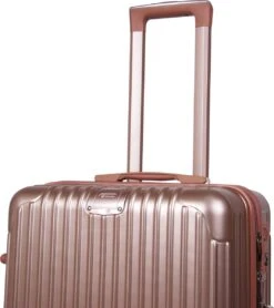 Royal Swiss - Kofferset - Cijferslot- Lichtgewicht Koffer - 4 Wielen- Rosé Gold -Bagage24 Winkel 1065x1200