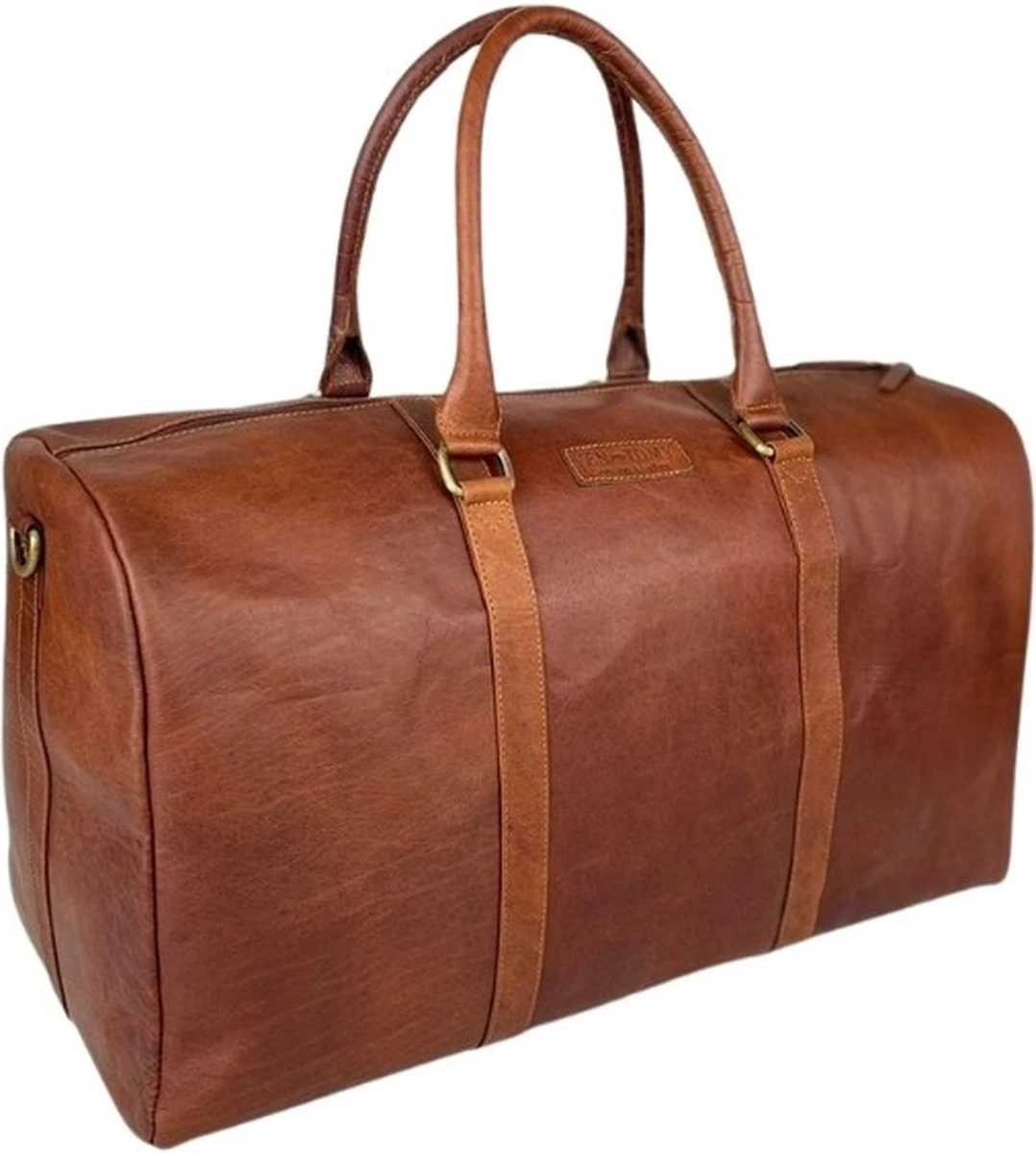 Fana Bags Leren Weekendtas Cognac - Leren Reistas - Grote Reistas Leder - Cadeau Mannen - Reistas/Weekendtas/Sporttas Echt Leer - Duffel Bag 4 Fana Bags Leren Weekendtas Cognac - Leren Reistas - Grote Reistas Leder - Cadeau Mannen - Reistas/Weekendtas/Sporttas Echt Leer - Duffel Bag - Afbeelding 2