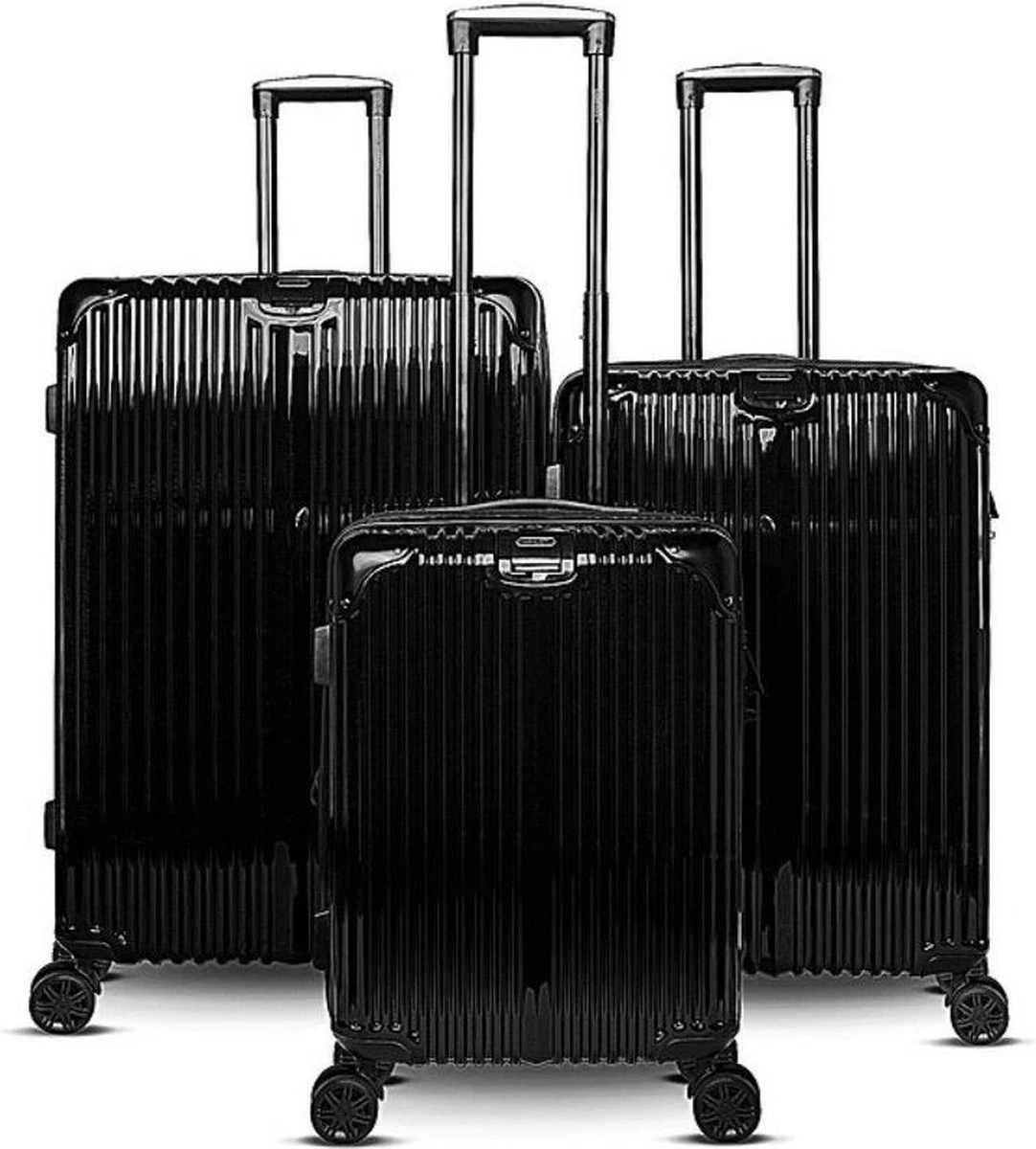 REISKOFFER ROYAL SWISS 3 DELIG ZWART 3 REISKOFFER ROYAL SWISS 3 DELIG ZWART