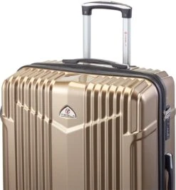 Tesla - Kofferset - 3-delig - 4 Wielen - Cijferslot - Goud -Bagage24 Winkel 1111x1200