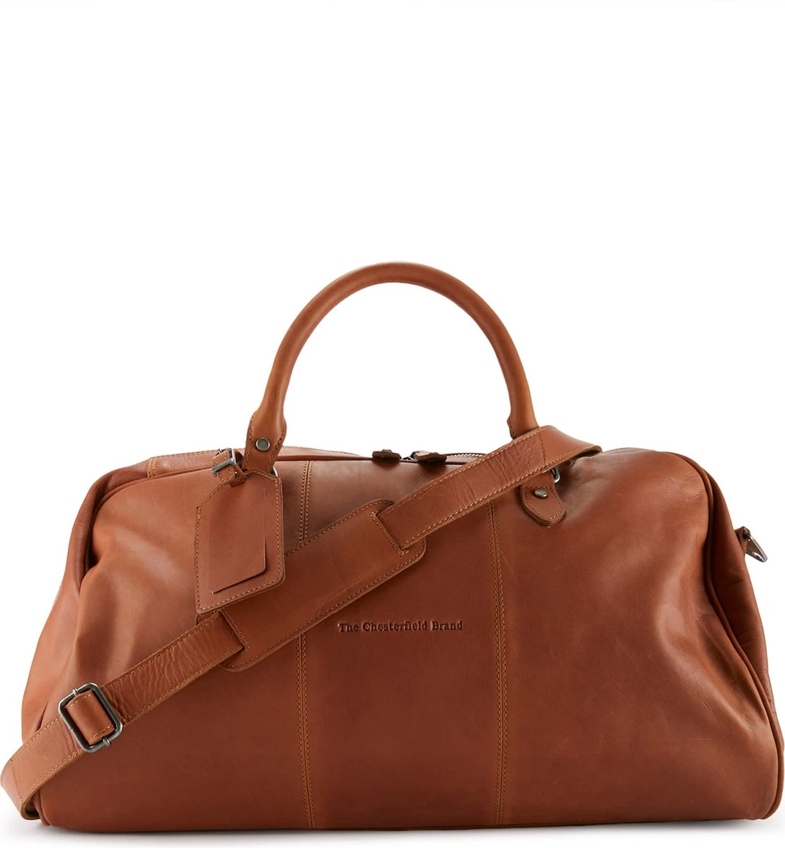Chesterfield Leren Reistas / Weekendtas William - 40 Liter - Cognac 22 Chesterfield Leren Reistas / Weekendtas William - 40 Liter - Cognac - Afbeelding 20