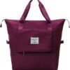 Merkloos Opvouwbare Handbagage Reistas – Opvouwbaar Tot 28 X 18 Cm – Wijnrood -Bagage24 Winkel 1118x1200 2