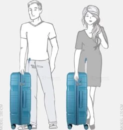 Decent ONE-CITY Large Koffer - 76 Cm - TSA Slot - Petrol -Bagage24 Winkel 1132x1200