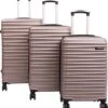 Tobeyz - Kofferset - 3-delig Lichtbruin Handbagage - Verrijdbaar Op 4 Wielen - Stevig ABS - Lichtgewicht, Trolley -Bagage24 Winkel 1134x1200