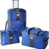 Kofferset - Reisset - Trolleykoffer, Trolleyreistas En Reistas - Blauw -Bagage24 Winkel 1145x1200