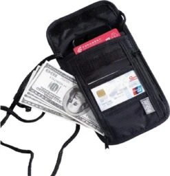 PD ® - Nektasje Zwart - Reisportemonnee - Travel Wallet - Reis Organizer - Reisdocumenten Organizer.