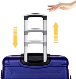 Merax 3-delig Kofferset Met TSA Slot - Trolleyset ABS 40L, 70L & 110 Liter - Blauw -Bagage24 Winkel 1168x1200 1