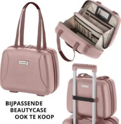 CarryOn Skyhopper Kofferset – TSA Handbagage + Reiskoffer 78cm – Dubbele Wielen - Old Pink 15 CarryOn Skyhopper Kofferset – TSA Handbagage + Reiskoffer 78cm – Dubbele Wielen - Old Pink -Bagage24 Winkel 1169x1200