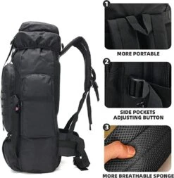 IBright XXL Tactical Backpack 100 Liter - Tactische Rugzak -Militaire Rugzak - Waterdicht - Zwart 17 IBright XXL Tactical Backpack 100 Liter - Tactische Rugzak -Militaire Rugzak - Waterdicht - Zwart -Bagage24 Winkel 1170x1200 7