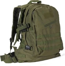 Merkloos Backpack - Militair Tactisch - Leger Groen - Wandelrugzak - 55 Liter