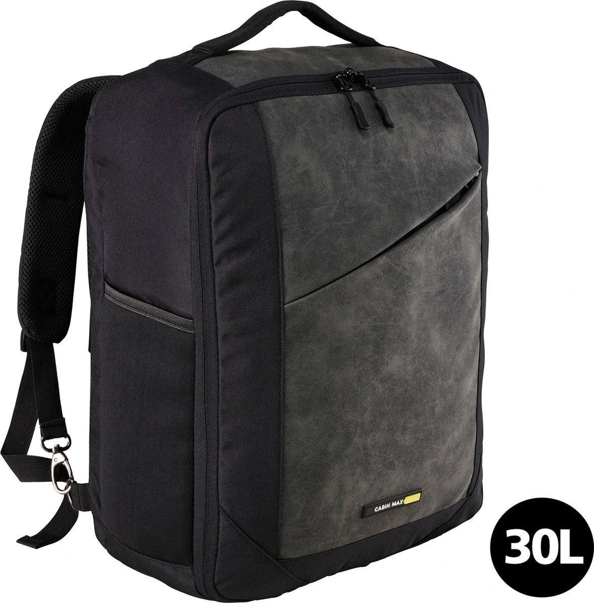 CabinMax Manhatten Reistas– Handbagage 30L - Rugzak – Backpack - 45x36x20cm – Lichtgewicht - Zwart 3 CabinMax Manhatten Reistas– Handbagage 30L - Rugzak – Backpack - 45x36x20cm – Lichtgewicht - Zwart