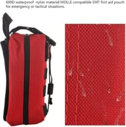 Alta-X Outdoor - Ehbo Tas Rood - Medicijntas - First Aid Bag - Jacht Survival Militaire Edc Pack Molle - Tactical Heuptas Outdoor Sos Pouch Leger Medische Kit Taille Riem Rugzak -Bagage24 Winkel 1189x1200 4