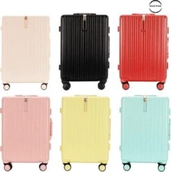 TOP AA Reis Kofferset - Trolleyset 3-delig Met TSA Slot Aluminum Frame, Kleine Cabine En Groot, ABS Luggage, (20+24+28 Inches 3 Pc Set), Roze/pink -Bagage24 Winkel 1191x1200