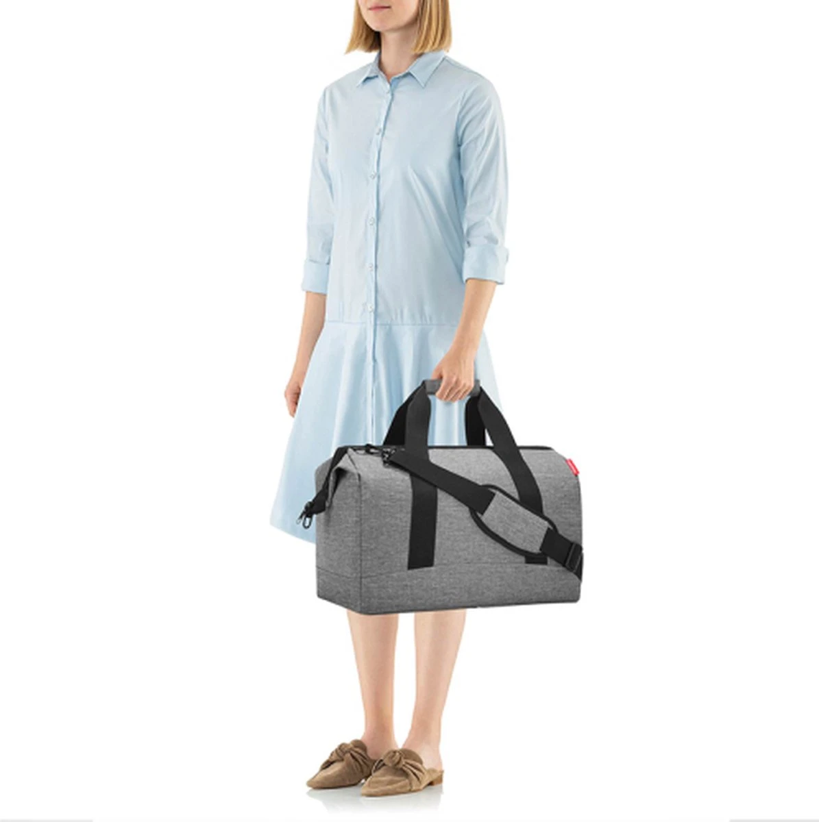 Reisenthel Allrounder L Reistas Sporttas - Maat L - 30L - Twist Silver Grijs 12 Reisenthel Allrounder L Reistas Sporttas - Maat L - 30L - Twist Silver Grijs - Afbeelding 10