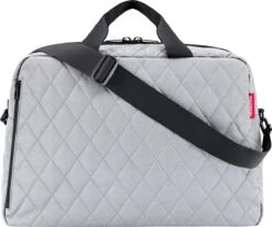 Reisenthel Dufflebag M Reistas - 38L - Rhombus Licht Grijs -Bagage24 Winkel 1200x1001
