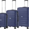TravelZ Big Bars Kofferset - Trolleyset 3-delig Met TSA-slot - Blauw -Bagage24 Winkel 1200x1007