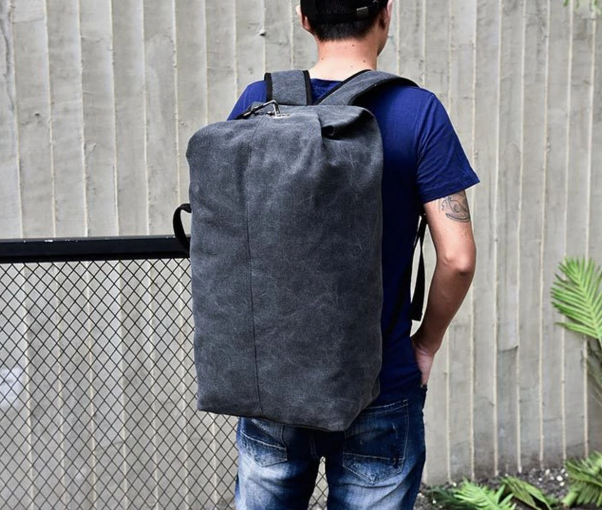 MIRO Luxe Backpack - Rugzak - Grote Capaciteit - Met Zip - 50 Liter - Zwart 7 MIRO Luxe Backpack - Rugzak - Grote Capaciteit - Met Zip - 50 Liter - Zwart - Afbeelding 5