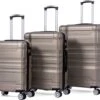 Merax 3-delig Kofferset Met TSA Slot - Trolleyset ABS 40L, 70L & 110 Liter - Goud -Bagage24 Winkel 1200x1029
