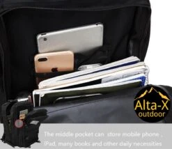 Alta-X Tactical Backpack 45l | Tactische Rugzak | Leger Rugtas - Sport - School - Werk | Zwart - Leger Tas -Bagage24 Winkel 1200x1038