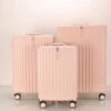 TOP AA Reis Kofferset - Trolleyset 3-delig Met TSA Slot Aluminum Frame, Kleine Cabine En Groot, ABS Luggage, (20+24+28 Inches 3 Pc Set), Roze/pink -Bagage24 Winkel 1200x1042