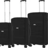 CarryOn Porter ® Kofferset - TSA Trolleyset 3-delig Met OKOBAN - Dubbele Wielen - Zwart -Bagage24 Winkel 1200x1066