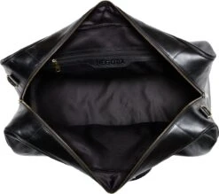 NEGOTIA Delta - Leren Weekendtas - Leren Reistas - Duffel Bag - 100% Luxe Top-Grain Leer - Zwart -Bagage24 Winkel 1200x1066 4