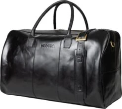 NEGOTIA Delta - Leren Weekendtas - Leren Reistas - Duffel Bag - 100% Luxe Top-Grain Leer - Zwart -Bagage24 Winkel 1200x1068 2