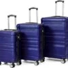 Merax 3-delig Kofferset Met TSA Slot - Trolleyset ABS 40L, 70L & 110 Liter - Blauw -Bagage24 Winkel 1200x1078