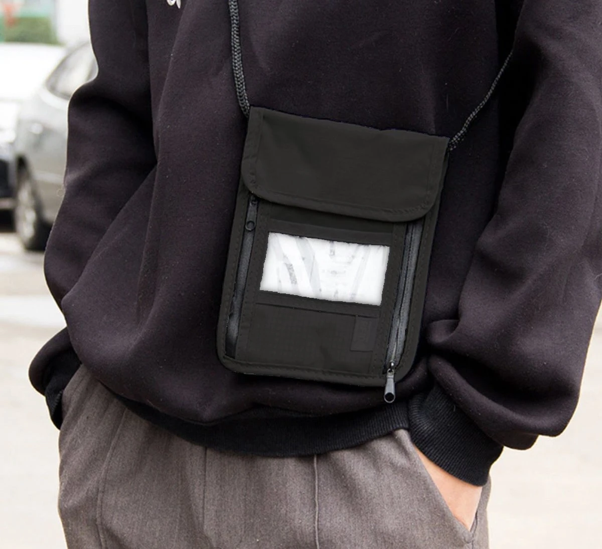 PD ® - Nektasje Zwart - Reisportemonnee - Travel Wallet - Reis Organizer - Reisdocumenten Organizer. 4 PD ® - Nektasje Zwart - Reisportemonnee - Travel Wallet - Reis Organizer - Reisdocumenten Organizer. - Afbeelding 2