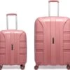 ©TROLLEYZ - Paris No.5 - Kofferset 2 Delig - 55+78cm Met TSA Slot - Dubbele Wielen - 360° Spinners - 100% Polypropyleen - Reiskoffers In Rose Blush -Bagage24 Winkel 1200x1102 1