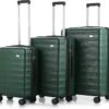 **ACTIE** NDK Swiss - Kofferset - 3 Delig - 4 Wielen - Groen -Bagage24 Winkel 1200x1107 1