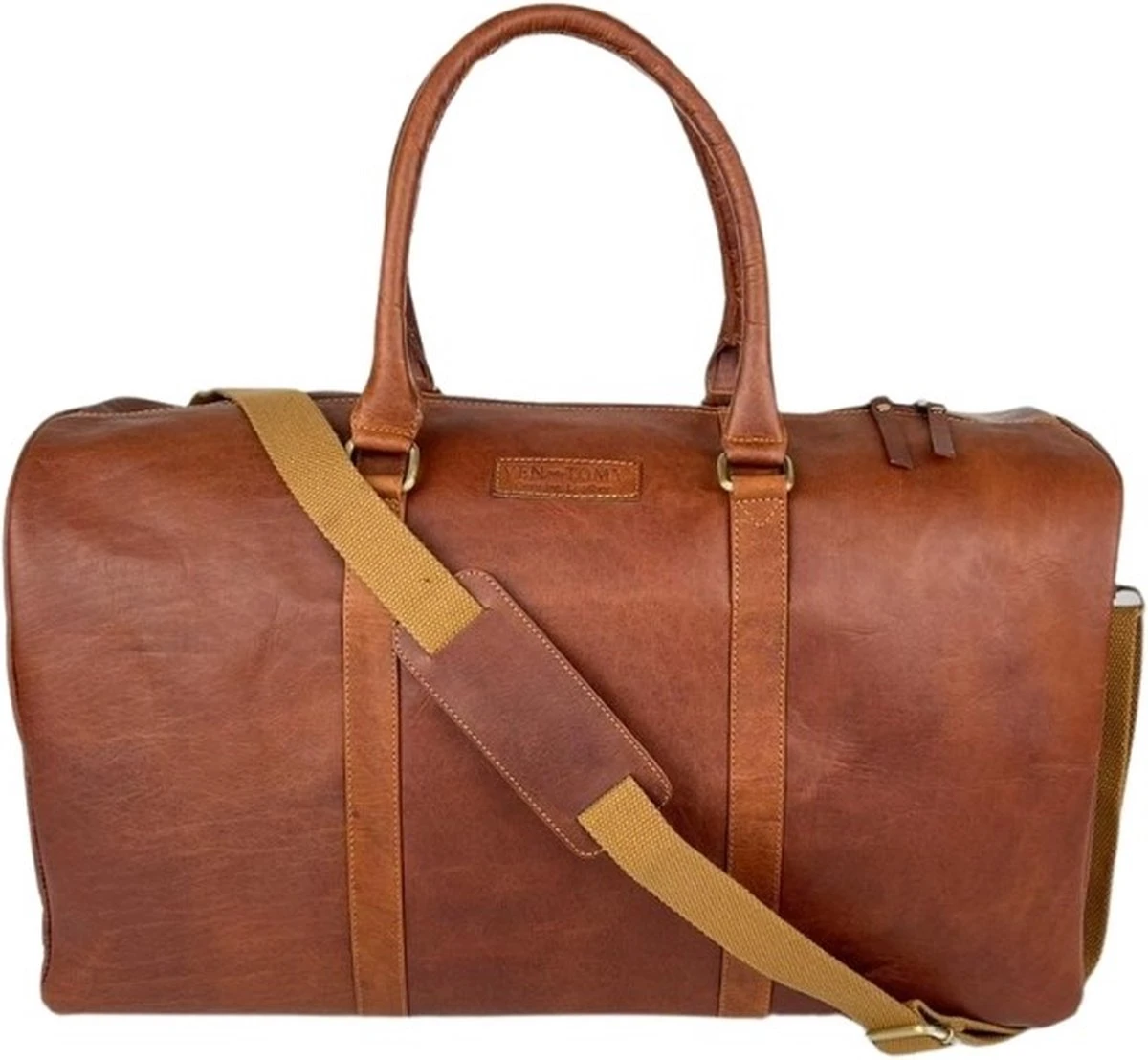 Fana Bags Leren Weekendtas Cognac - Leren Reistas - Grote Reistas Leder - Cadeau Mannen - Reistas/Weekendtas/Sporttas Echt Leer - Duffel Bag 9 Fana Bags Leren Weekendtas Cognac - Leren Reistas - Grote Reistas Leder - Cadeau Mannen - Reistas/Weekendtas/Sporttas Echt Leer - Duffel Bag - Afbeelding 7