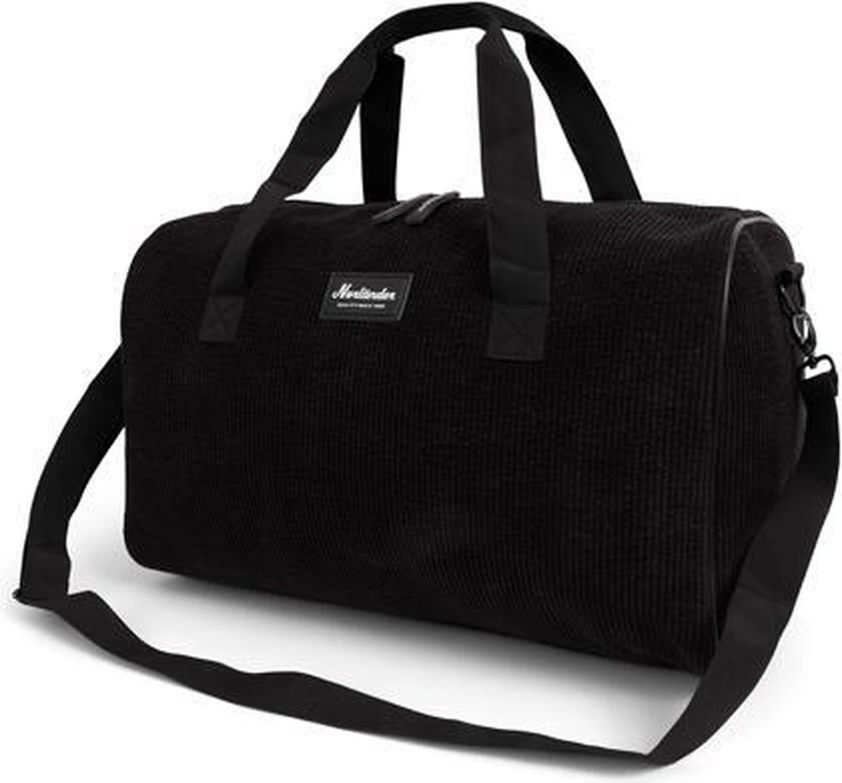 Norländer Vintage Rib Weekendtas Zwart 3 Norländer Vintage Rib Weekendtas Zwart