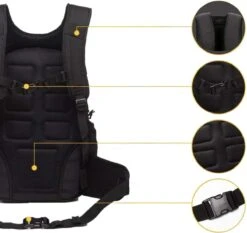 Waterdichte Rugzak Tactical Backpack Met Gratis Paracord - Vierdaagse Wandelrugzak - Schooltas Reistas Handbagage Zwart 16 Waterdichte Rugzak Tactical Backpack Met Gratis Paracord - Vierdaagse Wandelrugzak - Schooltas Reistas Handbagage Zwart -Bagage24 Winkel 1200x1131 2