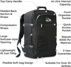 CabinMax Metz Reistas– Handbagage 44L- Rugzak – Schooltas - Backpack 55x40x20cm – Lichtgewicht - Vintage Geel (MZ V-YW) 18 CabinMax Metz Reistas– Handbagage 44L- Rugzak – Schooltas - Backpack 55x40x20cm – Lichtgewicht - Vintage Geel (MZ V-YW) -Bagage24 Winkel 1200x1132 1