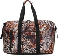 Enrico Benetti Safari Weekend Tas Ruime Sporttas Reistas Dierenprint Bruin -Bagage24 Winkel 1200x1136 1