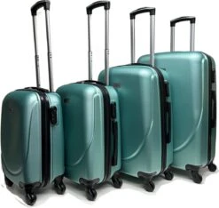 Castillo Travelerz 4 Delige ABS Kofferset - Lichtgroen
