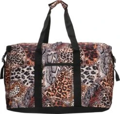 Enrico Benetti Safari Weekend Tas Ruime Sporttas Reistas Dierenprint Bruin -Bagage24 Winkel 1200x1140 4