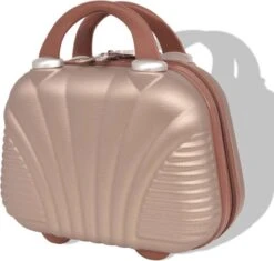 VidaXL Harde Rolkoffer Set Champagnekleurig 4-dlg -Bagage24 Winkel 1200x1142