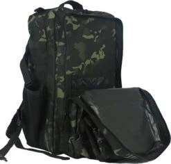 Backpack | Waterdicht | Rugzak | Rugtas | Dagrugzak | Wandelen | Hike Rugzak | Schooltas | 45 Liter | Black Camo -Bagage24 Winkel 1200x1147 1