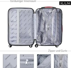 Monza Hardcase Koffer Set- Baseline Navy M/L/XL -Bagage24 Winkel 1200x1158 1