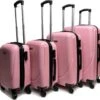 Castillo Travelerz 4 Delige ABS Kofferset - Roze -Bagage24 Winkel 1200x1166