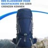 Trekking - Reistas - Rs&k - Backpack - Travelbag - 60 L - Blauw