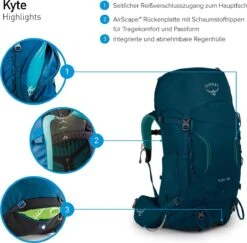 Osprey Kyte 46l Backpack Dames - Siren Grey - One Size 19 Osprey Kyte 46l Backpack Dames - Siren Grey - One Size -Bagage24 Winkel 1200x1181 1
