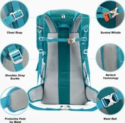 Merkloos Backpack – Trekking Hiking Camping - Outdoor Rugzak – Reizen Rugzak Rugtas – Waterdicht 8 Merkloos Backpack – Trekking Hiking Camping - Outdoor Rugzak – Reizen Rugzak Rugtas – Waterdicht -Bagage24 Winkel 1200x1182