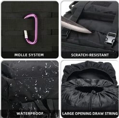 IBright XXL Tactical Backpack 100 Liter - Tactische Rugzak -Militaire Rugzak - Waterdicht - Zwart 13 IBright XXL Tactical Backpack 100 Liter - Tactische Rugzak -Militaire Rugzak - Waterdicht - Zwart -Bagage24 Winkel 1200x1192 2