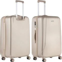 CarryOn Skyhopper Reiskoffer - 78cm TSA Trolley Met OKOBAN - Dubbele Wielen - Champagne -Bagage24 Winkel 1200x1194 3