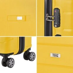 TravelZ Big Bars Kofferset - Trolleyset 3-delig Met TSA-slot - Geel -Bagage24 Winkel 1200x1200 105